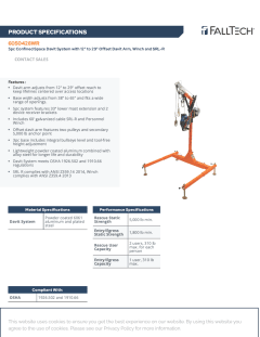 FP6050428WR Spec Sheet page 1